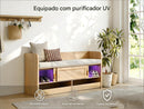 Banco moderno em carvalho