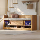 Banco moderno em carvalho