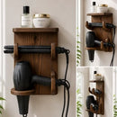 Porta secador de cabelo rustico