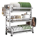 Escorredor De Louça Prato 3 Andar Inox Organizador Moderno