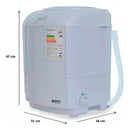 Lavadora Mini Praxis 1,2 Kg Inverter Petit Branca Bi volt