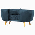 Poltrona Cama Pet Hanna Estofada Tecido Veludo Divini Decor