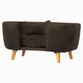Poltrona Cama Pet Hanna Estofada Tecido Veludo Divini Decor
