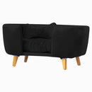 Poltrona Cama Pet Hanna Estofada Tecido Veludo Divini Decor