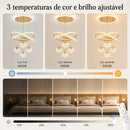 Lustre LED de Cristal Luxo 110V-220V Bivolt