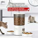 Alimentador Pet Tigela De Aço 4L Inteligente Automático Wi-Fi APP três refeições Comedouro Automático Para Cão Gato