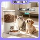 Alimentador Pet Tigela De Aço 4L Inteligente Automático Wi-Fi APP três refeições Comedouro Automático Para Cão Gato